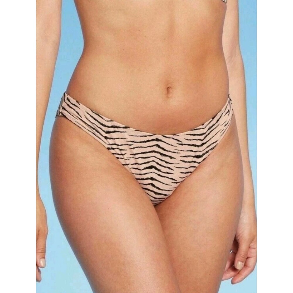 Women's Cheeky Bikini Bottom - Shade & Shore™ Animal Print Lurex XL